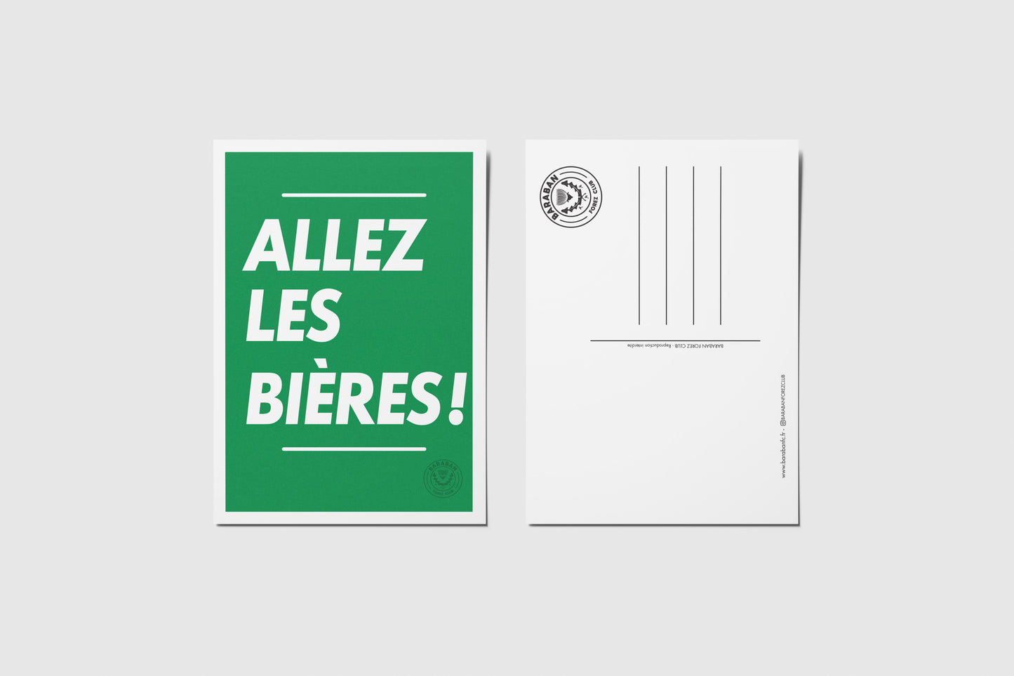 Carte postale Allez les Bières !