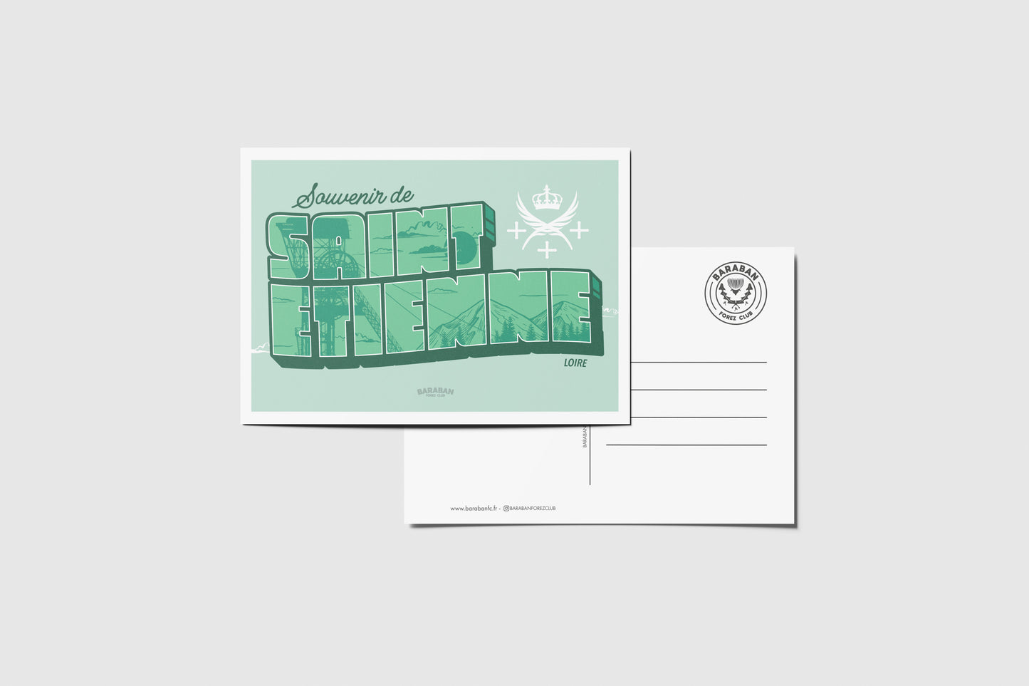 Carte postale Souvenir de Saint Etienne