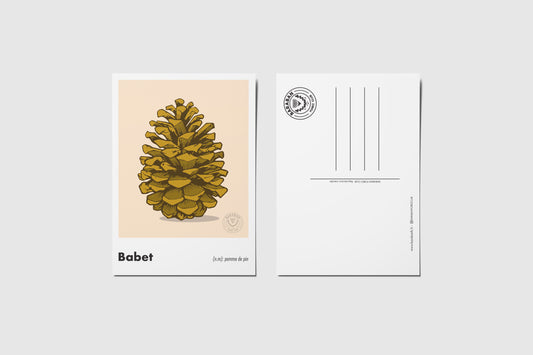 Carte postale Babet définition