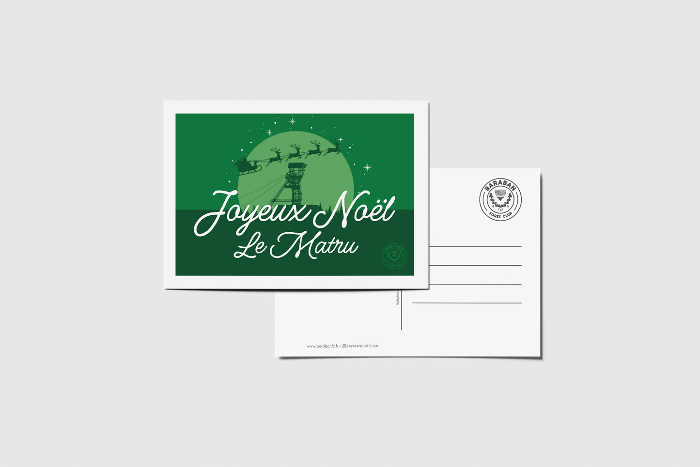 Carte postale Joyeux Noël le Matru !