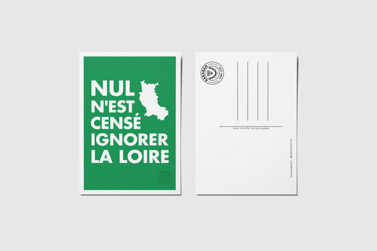 Carte Postale Nul n’est censé ignoré la Loire