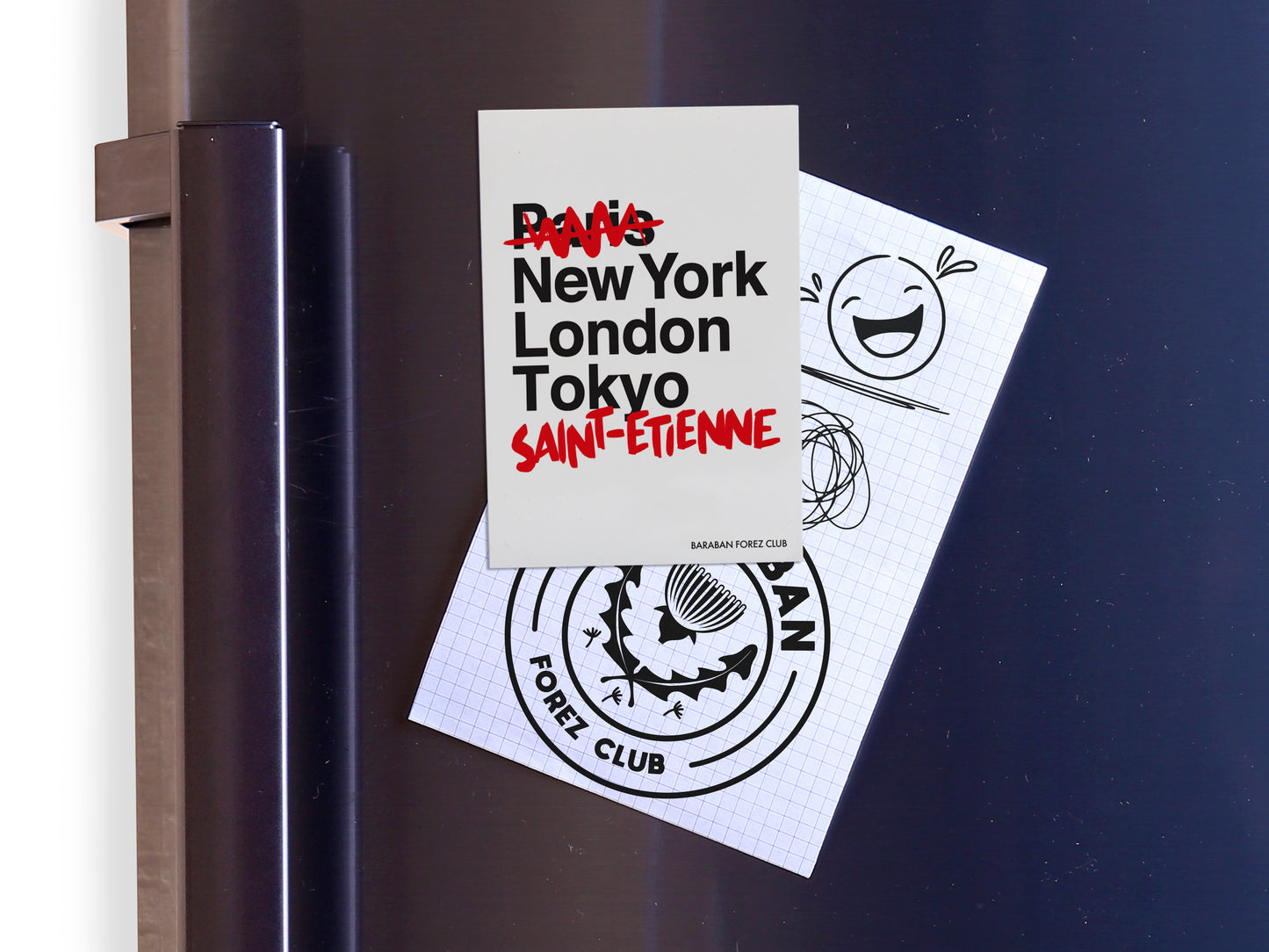 Magnet Aimant - Paris New-York London Tokyo Saint-étienne
