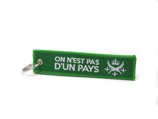 Porte-clés On n’est pas d’un pays…